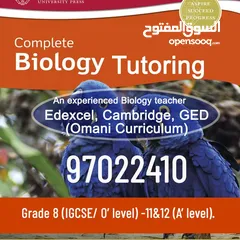  1 Biology tutoring with special care