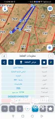  2 للبيع قطعتين متلاصقه 50 دونم أرقام القطع 728 و705 واجهه 400 متر