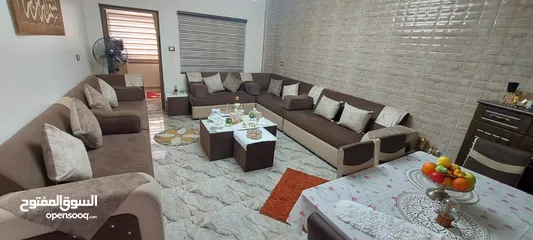  1 غرفة جلوس صالون حرف U كبيره