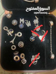  3 PANDORA ORIGINAL CHARMS , BRACELETS , Rings , Contact for the price