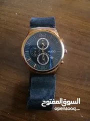  6 ساعة نوع hwgo ماكينة يابانية اصلية ستانلس تيل ، ضد المي بحالة ممتازة للبيع بسعر مغري 10 د نهايتها