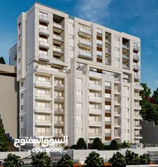  1 شقة 117 متر مع حديقة 136 متر و مدخل خاص ومصف سيارة خاص للبيع في عين مصباح مقابل جامعة القدس المفتوحة