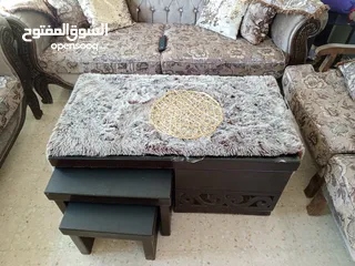  2 طاولة وسط مع اربع طربيزات