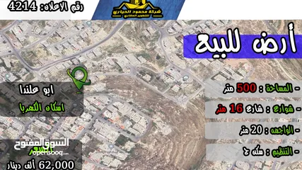  1 رقم الاعلان (4214) ارض سكنية للبيع في منطقة ابو علندا