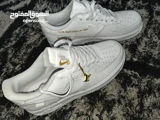  10 لقطة بوت نايك اير فورس اصدار لويس فيتون صناعة ايطالية بسعر مغري  nike air forse