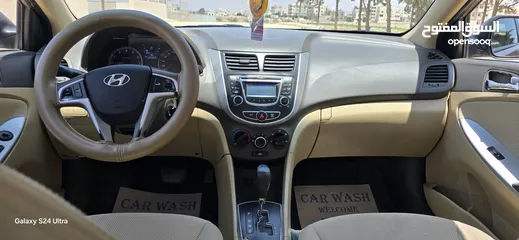  7 للبيع أكسنت 2014 فل مع فتحة أعلى صنف بسعر ممتاز