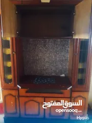  3 بوفيه لون خشبي