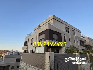  9 فيلا فاخرة ثلاثة طوابق للايجار ( للمؤسسات والسفارات ) مساحة 350 م رام الله - الطيرة