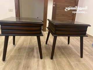  3 طاولات صالون مستعمل بحالة جديد