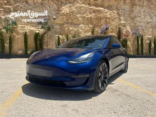  1 تيسلا موديل 3 لونج رينج بيرفورمنس Tesla Model 3 long range Performance