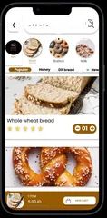  5 تصميم figma Design  Bakery App