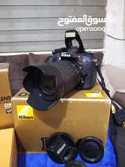  12 كاميرا نيكون 7100 d مع عدستها الاصليه وكاله و جميع اكسسواراها الاصلية