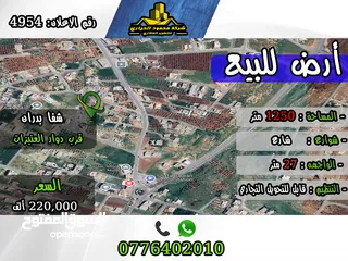  1 رقم الأعلان (4954) قطعة ارض للبيع في  منطقة بدران