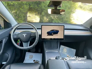 12 ‏TESLA MODEL Y 2022 LONG RANGE فحص كامل بسعر مغرررري فل اضافات دفع رباعي