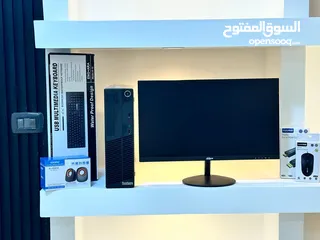  2 كمبيوترات امريكيه COER I5 4TH مع شاشات جديده 24 انش بلكرتونه  بسعر مغري جدا فقط