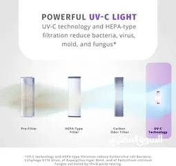  4 Homedics 5-in-1 UV-C Air Purifier  جهاز تنقيه الهواء والجو