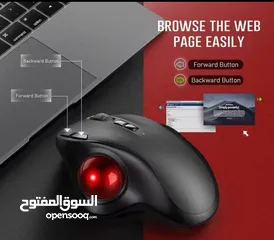  1 nulea m 512 wireless trackball mouse