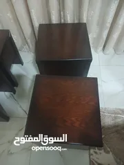  2 طاولات غرفة ضيوف وقعدة وسط وكبير وصغير