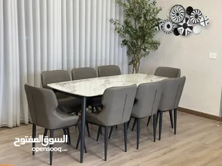  7 طاولات سفرة رخام مصنع مستورد