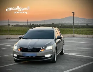  4 سكودا اكتافيا ستيشن 2019/اتوماتيك ماتور 2000 ديزل فل الفل  فتحة سقف بانوراما