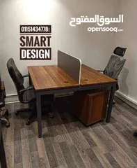  1 خلية عمل _  Work Station _ بارتيشن مكاتب _ Partition  اثاث مكتبي  خشب mdf اسباني بوحده ادراج سنترلوك