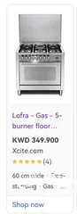  7 LOFRA  5 burnal electronic stove