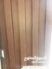  2 بديل الخشب البني الفاتح والغامق