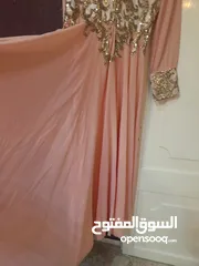  3 فساتين سهره خرز مشغول من الامام والخلف  فستان سهره للمحجبات عليه ترتر من الامام والخلف