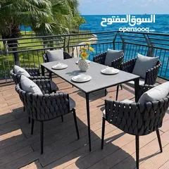  7 جلسات خارجية حديد والمنيوم فاخرة