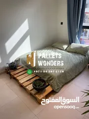  4 bed pallets wooden