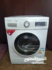  1 غسالة دايو8كيلوكيلو1200دورة انفينيتر موفرة الماء والكهرباء بحالة ممتازة للبيع استخدام بسيط
