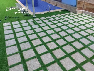  3 عشب صناعي اقل سعر بالمملكة وتحدي بسعر كثافة وثبات لون  يوجد صناعة  اردني  فيتنامي سعودي مصري امراتي