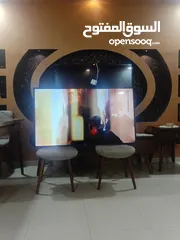  2 شاشه ناشونال بلس 55 بوصه عادي وليس سمارت بحاله ممتازه معها ريموت