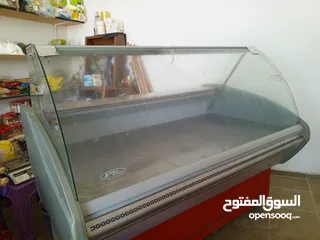  2 ثلاجة عرض أفقية مع فريزر