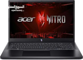  10 جديد - Acer Nitro V Gaming Laptop i5-13420H  RTX 4050  15.6" FHD IPS 144H  8GB DDR5  512GB Gen 4