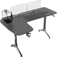  1 TWISTED MINDS L-SHAPED GAMING DESK CARBON FIBER