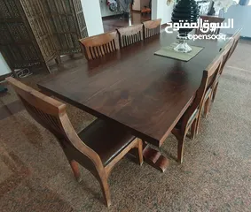  1 Teak Dining Table and Chairs