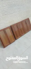  7 ابواب مطبخ المنيوم  ( ارضي ) بحال الجديد  6 درفات