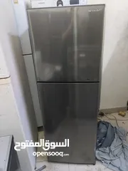  3 SHARP Refrigerator – Elegant Silver  Spacious and clean