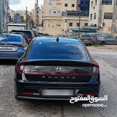  2 هيونداي سوناتا 2022 لون اسود ملوكي فحص كامل جمرك حديث ممتازه بدون حوادث هايبرد