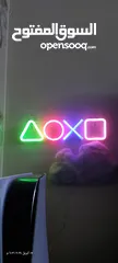  2 رموز لعبة LED . مصباح النيون لغرفة نوم جدار غرفة جيمنج -ديكور لطيف-ضوء متوهج