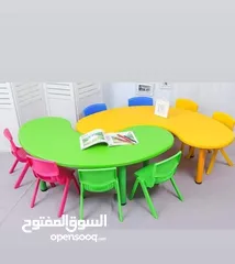  5 طاولة مستطيلة عظم بلاستيك مقوى مستورد نخب اول مع ارجل حديد متوفر الوان. خدمة التوصيل لجميع المحافظات