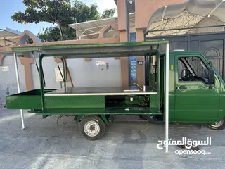  9 فود تراك توك توك يعمل بالكهرباء  electric Food truck Tuk Tuk