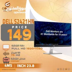  1 شاشة كمبيوتر ديل الدقة الأصلية: Full HD (1080p) 1920 × 1080 عند 75 هرتز    DELL S2421 HN فقط