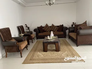  1 طقم كنب 9 مقاعد خشب زان ثقيييييل