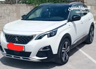  2 جيب بيجو 3008 Gt-line موديل 2020 ماتور 2000 تيربو ديزل لون مميز ابيض لؤلؤي