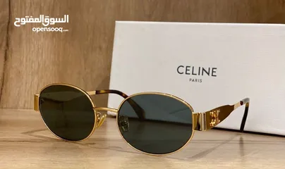  2 نظارات سيلين متوفرة مع ملحقاتها  بالونين الفضي والذهبي