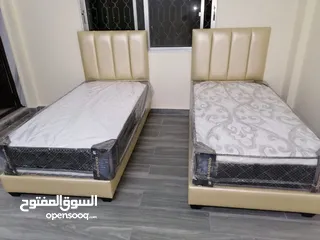  12 سرير مفرد ونص فندقي منجد واللون والموديل من اختياركم بكفالة شاملة 3 سنوات