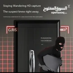  10 قفل باب مع شاشة افضل نوعية يعمل على البصمة والتعرف على الوجة ويعمل على الكرت والرقم السري والمفتاح