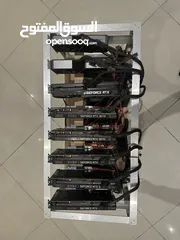  10 8x 3070 2400 watt powerful mining rig